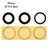 3 Pice Set Rear Back Camera Glass Lens + Adhesive Sticker For  iPhone 15 Pro Max (Black)
