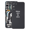 Battery Back Cover with Camera Lens Cover For Samsung Galaxy S23+ 5G S916 (Phantom Black)