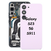 Battery Back Cover with Camera Lens Cover For Samsung Galaxy S23 S911 (White)