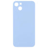 Big Camera Hole Glass Back Battery Cover For  iPhone 14 (Blue)