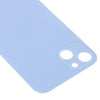 Big Camera Hole Glass Back Battery Cover For  iPhone 14 (Blue)