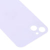 Big Camera Hole Glass Back Battery Cover For  iPhone 14 (Purple)