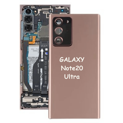 High Quality Back Glass Cover Door + Camera Lens For Samsung Galaxy Note 20 Ultra 5G N986 (Mystic Bronze) - Best Cell Phone Parts Distributor in Canada, Parts Source