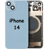 High quality Back Glass With Steel Plate & MagSafe Magnet Pre-Installed  For iPhone 14 (Blue)