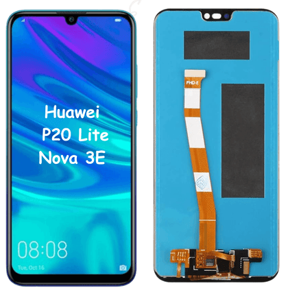 LCD Display Touch Screen Digitizer Assembly For Huawei P20 Lite/Nova 3E ANE-LX2 ANE-L22 ANE-LX1 ANE-L21 ANE-AL00 (Without Frame) (Black) - Best Cell Phone Parts Distributor in Canada, Parts Source