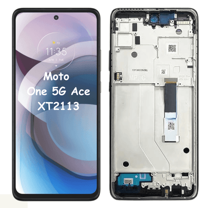 LCD Display Touch Screen Digitizer Assembly Replacement For Motorola Moto One 5G Ace XT2113 - Best Cell Phone Parts Distributor in Canada, Parts Source