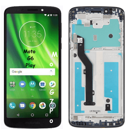 LCD Screen & Digitizer Full Assembly With Frame for Motorola Moto G6 Play XT1922 (Black) - Best Cell Phone Parts Distributor in Canada, Parts Source