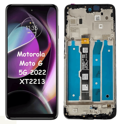 LCD Screen Display + Touch Digitizer Assembly With Frame For Motorola Moto G 5G 2022 XT2213-3 XT2213-1 XT2213-2 - Best Cell Phone Parts Distributor in Canada, Parts Source