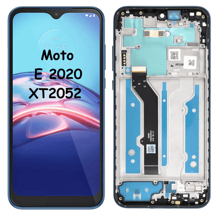 OLED LCD & Digitizer Full Assembly with Frame For Moto E 2020 XT2052 (Blue) - Best Cell Phone Parts Distributor in Canada, Parts Source