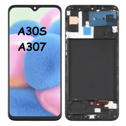 OLED LCD Screen Digitizer Full Assembly With Frame for Samsung Galaxy A30S A307 - Best Cell Phone Parts Distributor in Canada, Parts Source