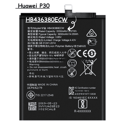 Polymer Battery HB436380ECW For Huawei P30 ELE-L09 ELE-L29 ELE-AL00 ELE-TL00, - Best Cell Phone Parts Distributor in Canada, Parts Source