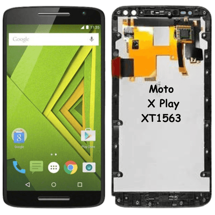 Replacement LCD with Touch with Frame Black for Moto X Play (XT1561) (XT1562) (XT1563) - Best Cell Phone Parts Distributor in Canada, Parts Source