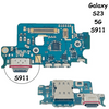 TYPE C USB Charging Port Dock Connector Board Flex Replacement Part For Samsung Galaxy S23 5G S911 (US Virsion)
