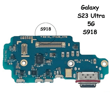 USB C Type Charging Port Dock Connector Board Flex Replacement Part Samsung Galaxy S23 Ultra 5G S918U - Best Cell Phone Parts Distributor in Canada, Parts Source