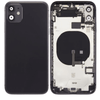 Back Housing With Side Keys & Power Button + Volume & Power Flex Cable for iPhone 11 (BLACK)