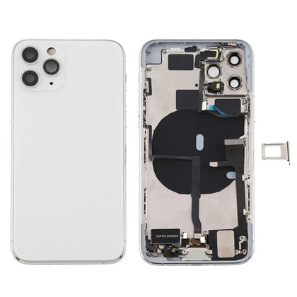 Back Housing With Side Keys & Power Button + Volume & Power Flex Cable for iPhone 11 Pro Max (SILVER) - Best Cell Phone Parts Distributor in Canada, Parts Source