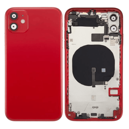 Back Housing With Side Keys & Power Button + Volume & Power Flex for iPhone 11 (RED) - Best Cell Phone Parts Distributor in Canada, Parts Source
