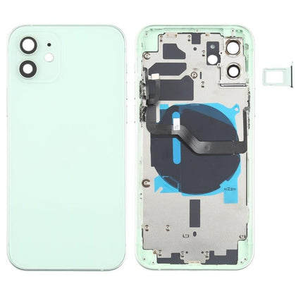 Back Housing With Small Parts & Charging Coil For iPhone 12 - Green - Best Cell Phone Parts Distributor in Canada, Parts Source