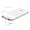 Esoulk Power Bank 10000mAh 2A Dual USB White EP06P-WH