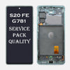 OLED LCD Screen Digitizer Full Assembly with Frame for Samsung Galaxy S20 FE 5G G781 (Mint)