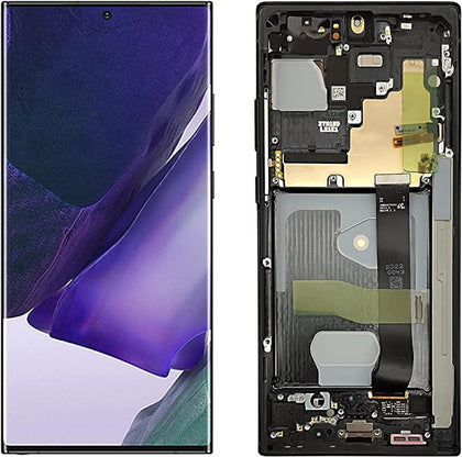 OLED Screen Digitizer Assembly with Frame for Samsung Galaxy Note 20 Ultra 5G N986 (Service Pack)-Mystic Black - Best Cell Phone Parts Distributor in Canada, Parts Source
