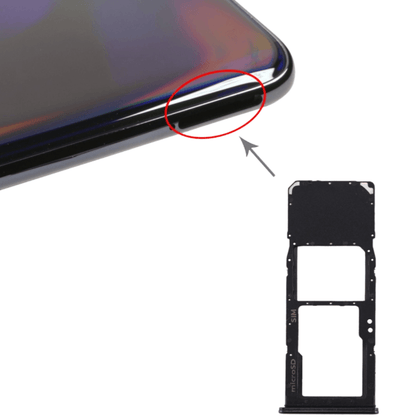 Replacement SIM Card Tray + Micro SD Card Tray for Samsung A70 - Best Cell Phone Parts Distributor in Canada, Parts Source