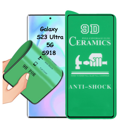 9D Full Screen Full Glue Ceramic Film Screen Protector Support Fingerprint Unlock For Samsung Galaxy S23 Ultra 5G (Clear) - Best Cell Phone Parts Distributor in Canada, Parts Source