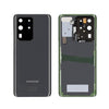 Back Cover Glass + Camera Lens For Samsung Galaxy S20 Ultra 5G G988   (Cosmic Black)