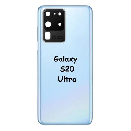 Back Cover Glass + Camera Lens For Samsung Galaxy S20 Ultra 5G G988 (COSMIC BLUE) - Best Cell Phone Parts Distributor in Canada, Parts Source