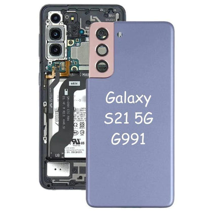 Back Cover with Camera Glass Lens For Samsung Galaxy S21 5G G991 (Phantom Violet) - Best Cell Phone Parts Distributor in Canada, Parts Source