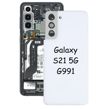 Back Cover with Camera Glass Lens For Samsung Galaxy S21 5G G991 (Phantom White) - Best Cell Phone Parts Distributor in Canada, Parts Source