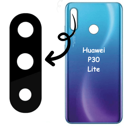 Back Rear Camera Glass Lens Replacement For Huawei P30 Lite (Black) - Best Cell Phone Parts Distributor in Canada, Parts Source