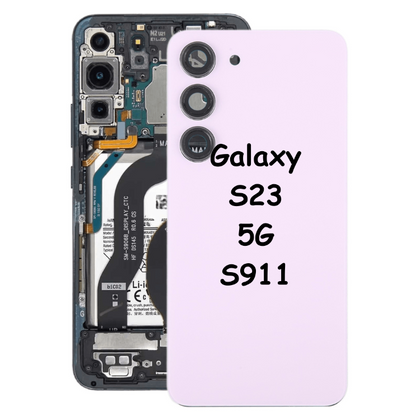 Battery Back Cover with Camera Lens Cover For Samsung Galaxy S23 S911 (White) - Best Cell Phone Parts Distributor in Canada, Parts Source
