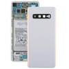 Battery Back Cover with Camera Lens For Samsung S10 4G G973 (Prism White)