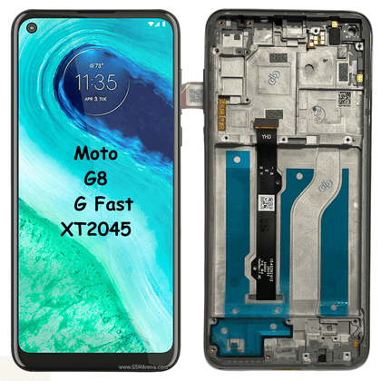 Best Quality LCD & Digitizer With Frame for Motorola Moto G8 / G Fast XT2045 - Best Cell Phone Parts Distributor in Canada, Parts Source