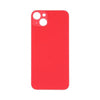 Big Camera Hole Glass Back Battery Cover For  iPhone 14 (RED)
