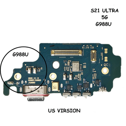 Charging Port Board & Sim Card Reader For Samsung Galaxy S21 Ultra 5G G998 (Us Virsion) - Best Cell Phone Parts Distributor in Canada, Parts Source