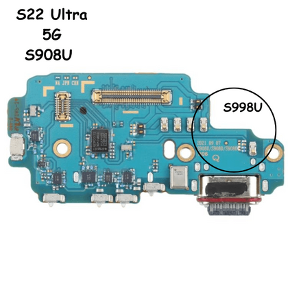 Charging Port Board With Sim Card Reader For Samsung Galaxy S22 Ultra 5G S908U (US Version) - Best Cell Phone Parts Distributor in Canada, Parts Source