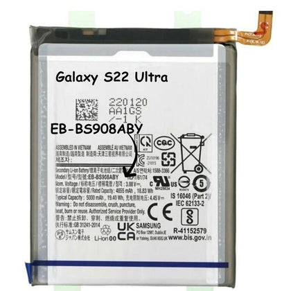 EB-BS908ABY Battery For Samsung Galaxy S22 Ultra 5G SM-S908U - Best Cell Phone Parts Distributor in Canada, Parts Source