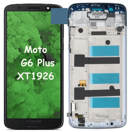 LCD & Digitizer With Frame for Motorola Moto G6 Plus XT1926 (Black) - Best Cell Phone Parts Distributor in Canada, Parts Source
