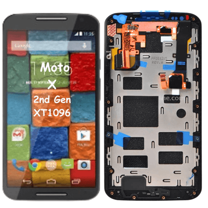 LCD Assembly With Frame For Motorola Moto X2 XT1092 / XT1096 / XT1097 (Black) - Best Cell Phone Parts Distributor in Canada, Parts Source