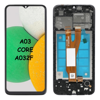 LCD Screen & Digitizer Full Assembly with Frame For Samsung Galaxy A03 Core (A032F) - Best Cell Phone Parts Distributor in Canada, Parts Source