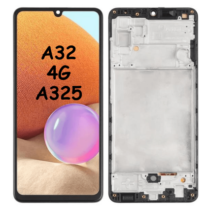 LCD Screen and Digitizer Full Assembly with Frame for Samsung Galaxy A32 4G SM-A325 - Best Cell Phone Parts Distributor in Canada, Parts Source
