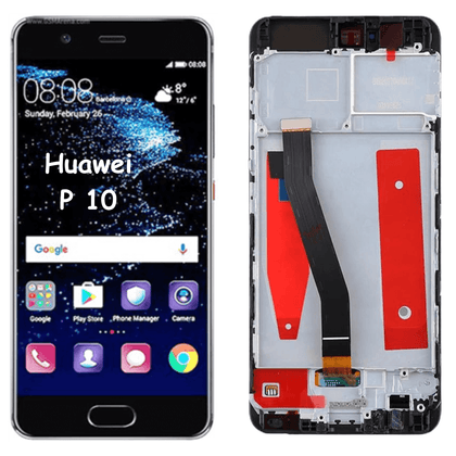 LCD Screen & Touch Screen Digitizer Frame Assembly For Huawei P10 VTR-L29 VTR-AL00 VTR-TL00 VTR-L09 (Black) - Best Cell Phone Parts Distributor in Canada, Parts Source