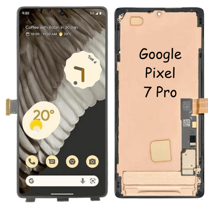 LCD Screen with Digitizer Full Assembly For Google Pixel 7 Pro 5G GP4BC, GE2AE, (without Fingerprint Sensor) - Best Cell Phone Parts Distributor in Canada, Parts Source