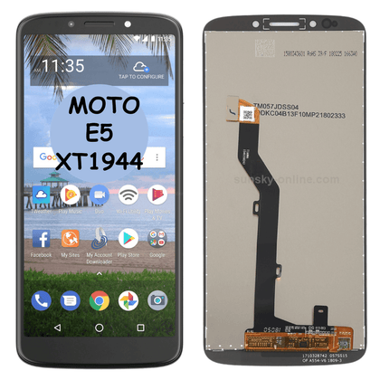 LCD with Digitizer Full Assembly For Motorola Moto E5 XT1944 (Black) - Best Cell Phone Parts Distributor in Canada, Parts Source