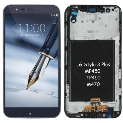 LG Stylo 3 Plus LCD & Digitizer For For LG Stylo 3 Plus MP450 TP450 M470 (Black) - Best Cell Phone Parts Distributor in Canada, Parts Source