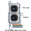 Main Rear Camera (Telephoto +  Wide-Angle) For Samsung Galaxy S20 5G G980U G981U (US Version)