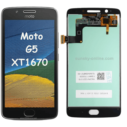 Moto G5 (XT1671) LCD & Digitizer Black - Best Cell Phone Parts Distributor in Canada, Parts Source