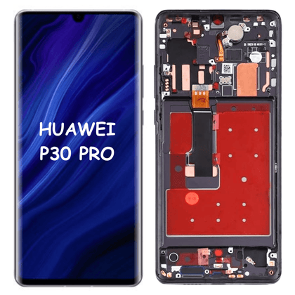 OLED LCD & Touch Digitizer Assembly Replacement For Huawei P30 Pro VOG-L29 / VOG-L09 / VOG-L04 / HW-02L (Black) - Best Cell Phone Parts Distributor in Canada, Parts Source